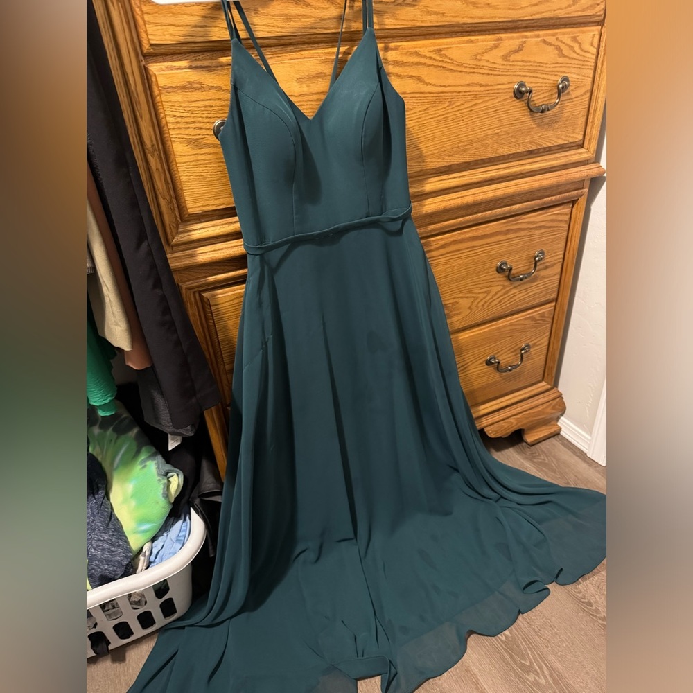 Green bridesmaids dress - size 2